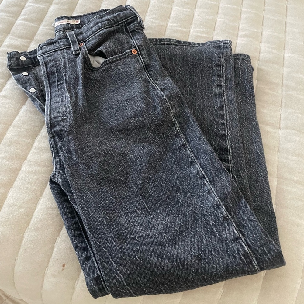 Levis Ribcage ankle straight jeans